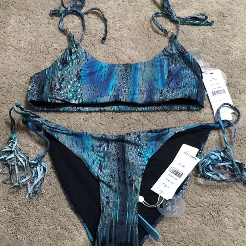 New. PILYQ Python bikini. M-top/S-bottom. NWT - Picture 6 of 9